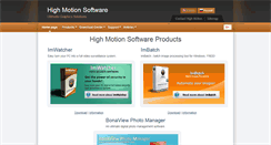 Desktop Screenshot of highmotionsoftware.com